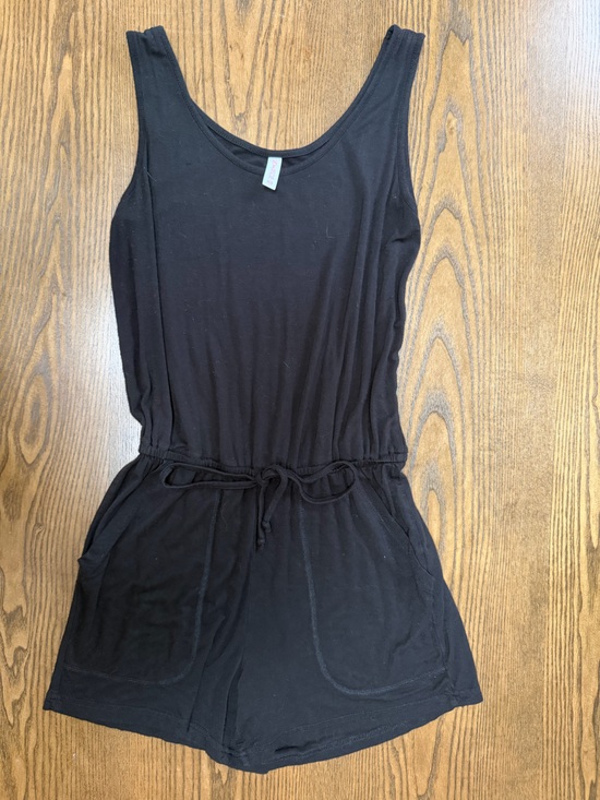 Pants - Black Scoop Neck Romper